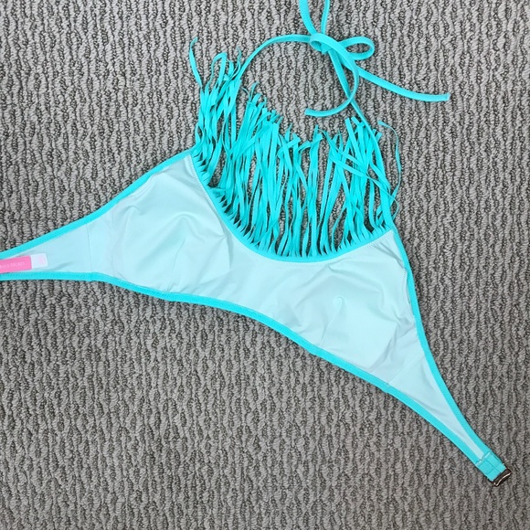 Victoria's Secret Fringe Halter Bikini Top - Size Small - Picture 4 of 6